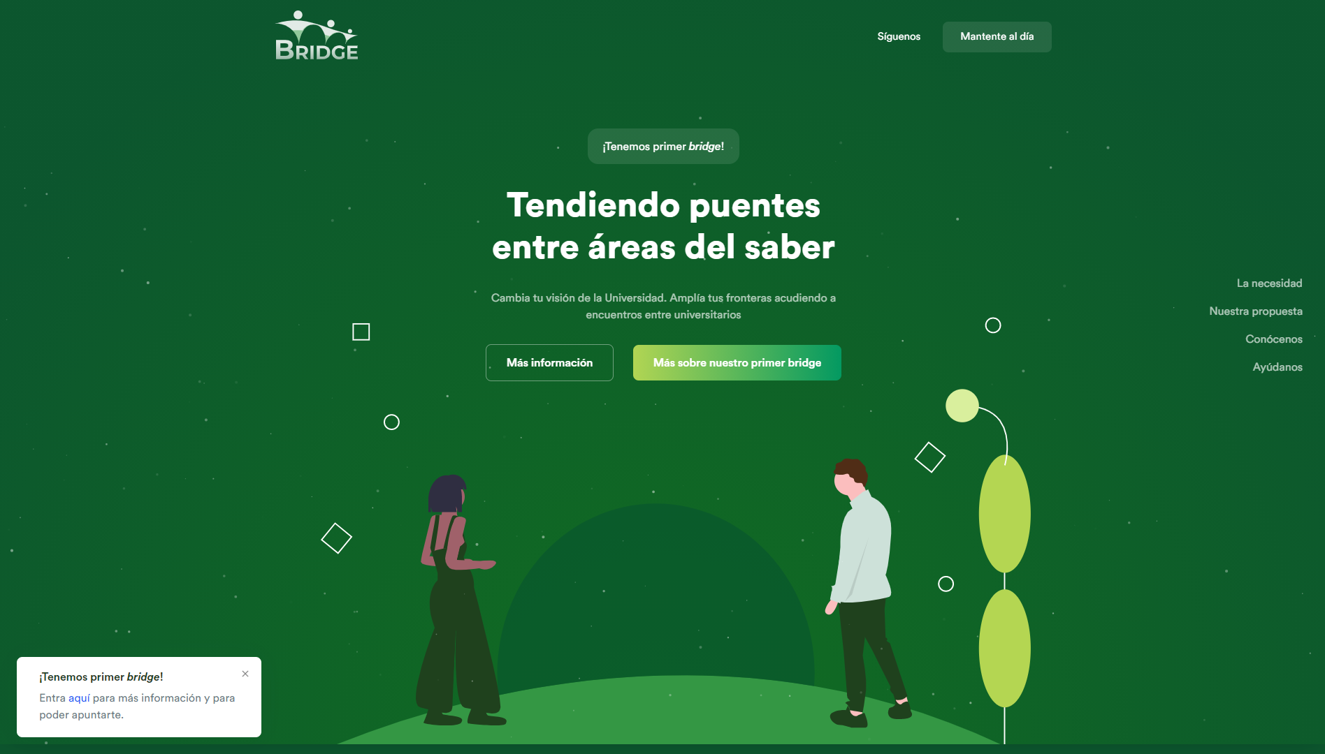 Homepage of the project